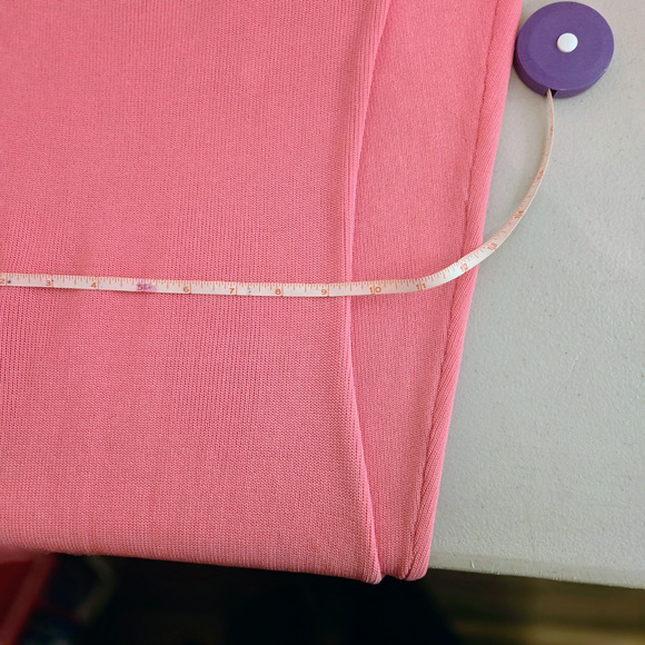 Zara pink cut-out long sleeve stretch knit dress M - Picture 8 of 13